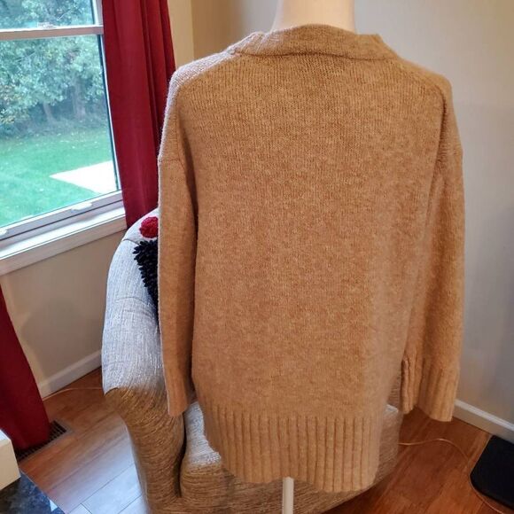 Zara Beige Chunky Soft Knit Sweater S - Picture 6 of 10